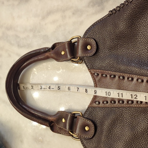 Sophia Visconti Triangular leather shoulder bag - Picture 8 of 13